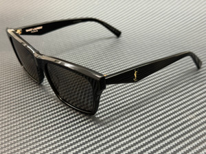 SAINT LAURENT SL M104 004 Black Grey Polarized Unisex 56 mm Sunglasses