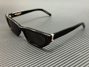 SAINT LAURENT SL M126 001 Black Grey Unisex 54 mm Large Sunglasses