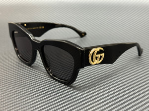 GUCCI GG1422S 001 Black Grey Women's 55 mm Medium Sunglasses