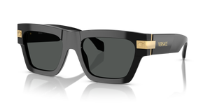 VERSACE VE4464 GB1 87 Black Grey Men's 52 mm Sunglasses