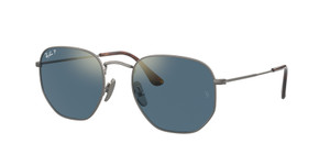 RAY BAN RB8148 9208T0 Gunmetal Blue Polarized Titanium Unisex 51 mm Sunglasses