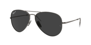 RAY BAN RB8089 165 48 Gunmetal Black Polarized Unisex Titanium 62 mm Sunglasses