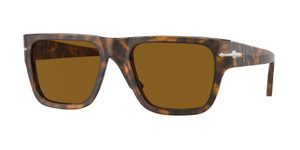 PERSOL PO3348S 121033 Havana Brown Unisex 55 mm Sunglasses