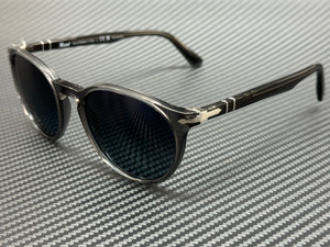 PERSOL PO3152S 1196S3 Transparent Grey Blue Polarized 52 mm Men's Sunglasses