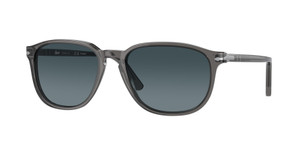 PERSOL PO3019S 1196S3 Transparent Grey Blue Polarized 55 mm Sunglasses