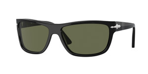 PERSOL PO3342S 95 58 Black Green Polarized Men's 63 mm Sunglasses