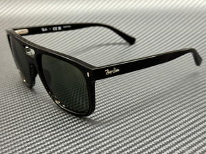 RAY BAN RB2213 901 31 Black Green Unisex 58 mm Sunglasses