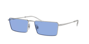 RAY BAN RB3741 003 80 Silver Blue Emy Unisex 59 mm Sunglasses