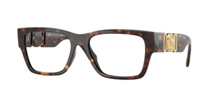 VERSACE VE3368U 108 Brown Havana Men's 55 mm Eyeglasses