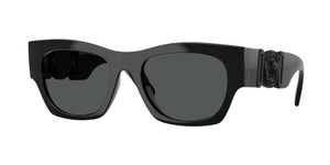 VERSACE VE4479U 536087 Black Grey Men's 52 mm Sunglasses