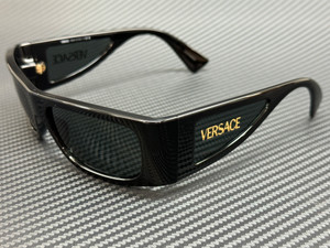 VERSACE VE4482 GB1 87 Black Grey Men's 57 mm Sunglasses