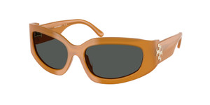 TORY BURCH TY7211 195887 Dark Orange Grey Women's 57 mm Sunglasses