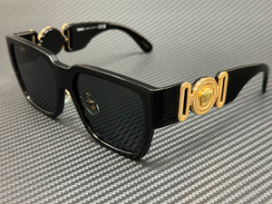 VERSACE VE4483D GB1 87 Black Grey Men's 57 mm Sunglasses