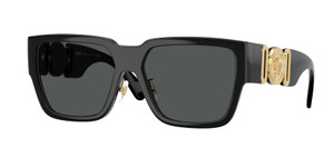 VERSACE VE4483D GB1 87 Black Grey Men's 57 mm Sunglasses