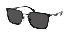 COACH HC7171 934487 Black Grey Men's 56 mm Sunglasses
