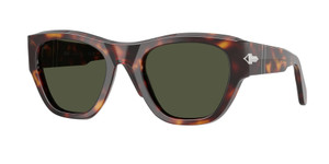 PERSOL PO0054S 24 31 Havana Brown Green Unisex 53 mm Sunglasses