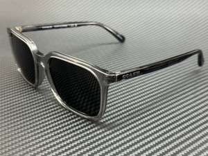 COACH HC8411U 584987 Transparent Grey Men's 55 mm Sunglasses