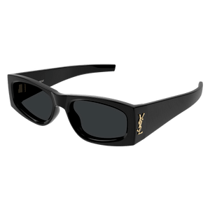 SAINT LAURENT SL M140 001 Black Grey Women's 56 mm Medium Sunglasses
