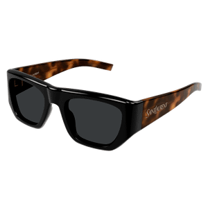 SAINT LAURENT SL 740 004 Black Grey Women's 52 mm Medium Sunglasses