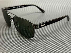 RAY BAN RB3751 002 31 Black Green Unisex 61 mm Sunglasses