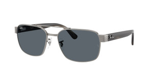 RAY BAN RB3751 004 R5 Gunmetal Blue Unisex 61 mm Sunglasses