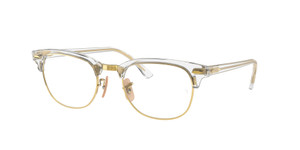 RAY BAN RX5154 5762 Transparent Square Unisex 49 mm Eyeglasses