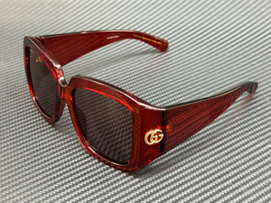 GUCCI GG1402S 003 Burgundy Brown Women's 55 mm Medium Sunglasses