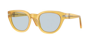 PERSOL PO3379S 204 56 Miele Yellow Blue Unisex 54 mm Sunglasses