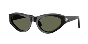 PERSOL PO0052S 95 58 Black Green Polarized Unisex 53 mm Sunglasses