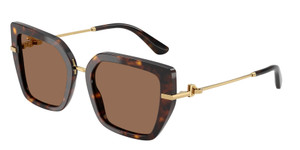 DOLCE & GABBANA DG4474 502 73 Havana Brown Women's 53 mm Sunglasses