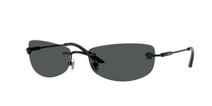 VERSACE VE2279 143687 Matte Black Grey Men's 60 mm Sunglasses