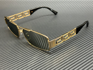 VERSACE VE2257 100230 Gold Silver Mirror Green Men's 60 mm Sunglasses