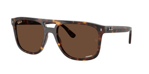 RAY BAN RB2213CH 902 AN Havana Brown Polarized Unisex 58 mm Sunglasses