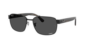 RAY BAN RB3751CH 002 K8 Black Grey Polarized Unisex 61 mm Sunglasses