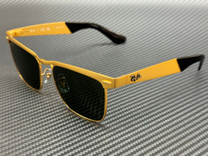 RAY BAN RB3875 927633 Gold Green Unisex 56 mm Sunglasses