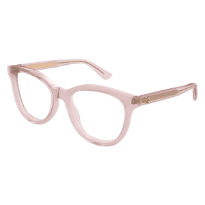 GUCCI GG1687O 003 Pink Transparent Women's 52 mm Eyeglasses