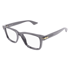 MONT BLANC MB0266O 009 Grey Transparent Men's 54 mm Large Eyeglasses