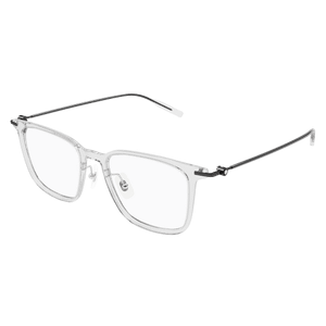 MONT BLANC MB0354O 003 Crystal Black Men's 52 mm Extra Large Eyeglasses