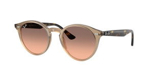 RAY BAN RB2180 678846 Beige Pink Gradient Grey Unisex 49 mm Sunglasses