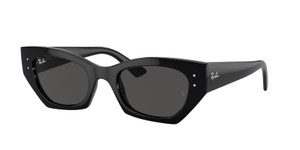 RAY BAN RB4430 667787 Black Dark Grey Unisex 52 mm Sunglasses