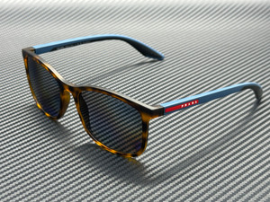 PRADA LINEA ROSSA PS A08S U61144 Havana Grey Polarized Men's 56 mm Sunglasses