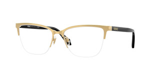 VERSACE VE1304 1002 Gold Black Women's 52 mm Eyeglasses