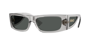 VERSACE VE4482 530587 Transparent Grey Men's 57 mm Sunglasses