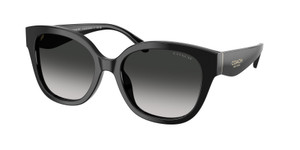 COACH HC8438U 500287 Black Grey Gradient Women's 56 mm Sunglasses