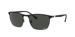 RAY BAN RB3686 186 K8 Black Grey Polarized Unisex 57 mm Sunglasses