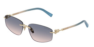 TIFFANY TF3114 619116 Pale Gold Blue Gradient Women's 59 mm Sunglasses