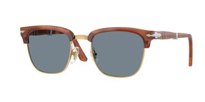 PERSOL PO3375S 96 56 Terra Di Siena Blue Unisex 52 mm Folding Sunglasses