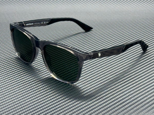 MONT BLANC MB0400S 003 Grey Transparent Green Men's Extra Large 55 mm Sunglasses