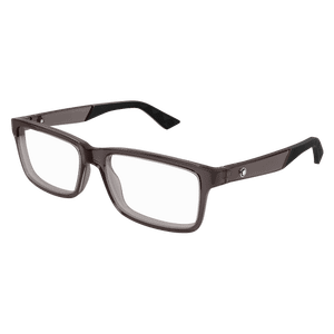 MONT BLANC MB0402O 003 Grey Transparent Men's Extra Large 57 mm Eyeglasses