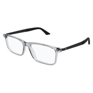MONT BLANC MB0333O 002 Grey Transparent Men's 55 mm Medium Eyeglasses